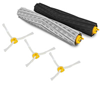 Kit de cepillos laterales reforzados 3 aspas para Roomba 500-600-700-800